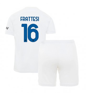 Inter Milan Davide Frattesi #16 Replika Babytøj Udebanesæt Børn 2023-24 Kortærmet (+ Korte bukser)